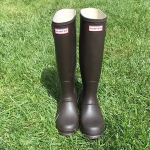 Hunter Brown Tall Rainboots 5